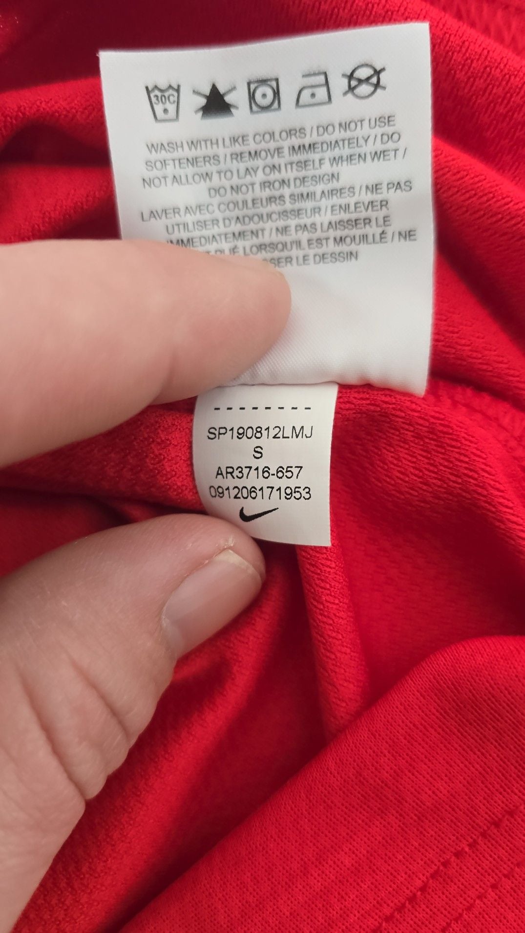 Nike Men's AR3716-657 Dry Fit Quarter-Zip Running Top Red 9