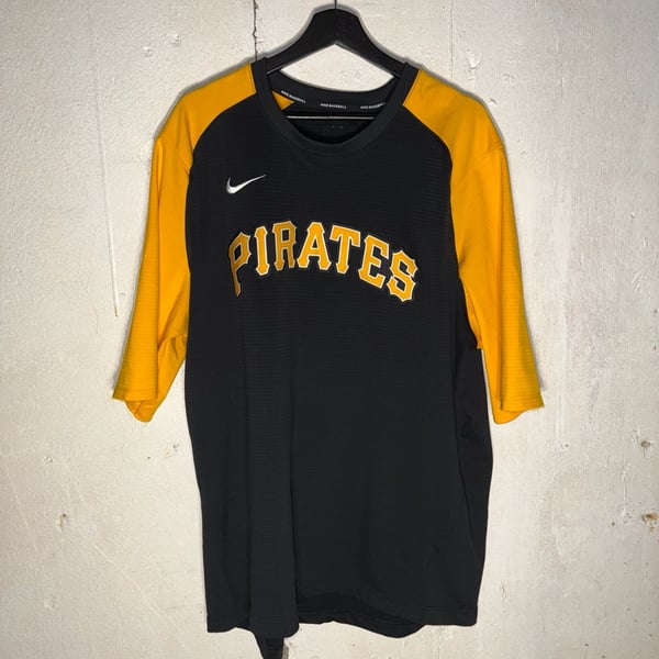 Nike pittsburgh pirates Baseball Trainer Issued Therma Pullover NKM8 Sz-M
