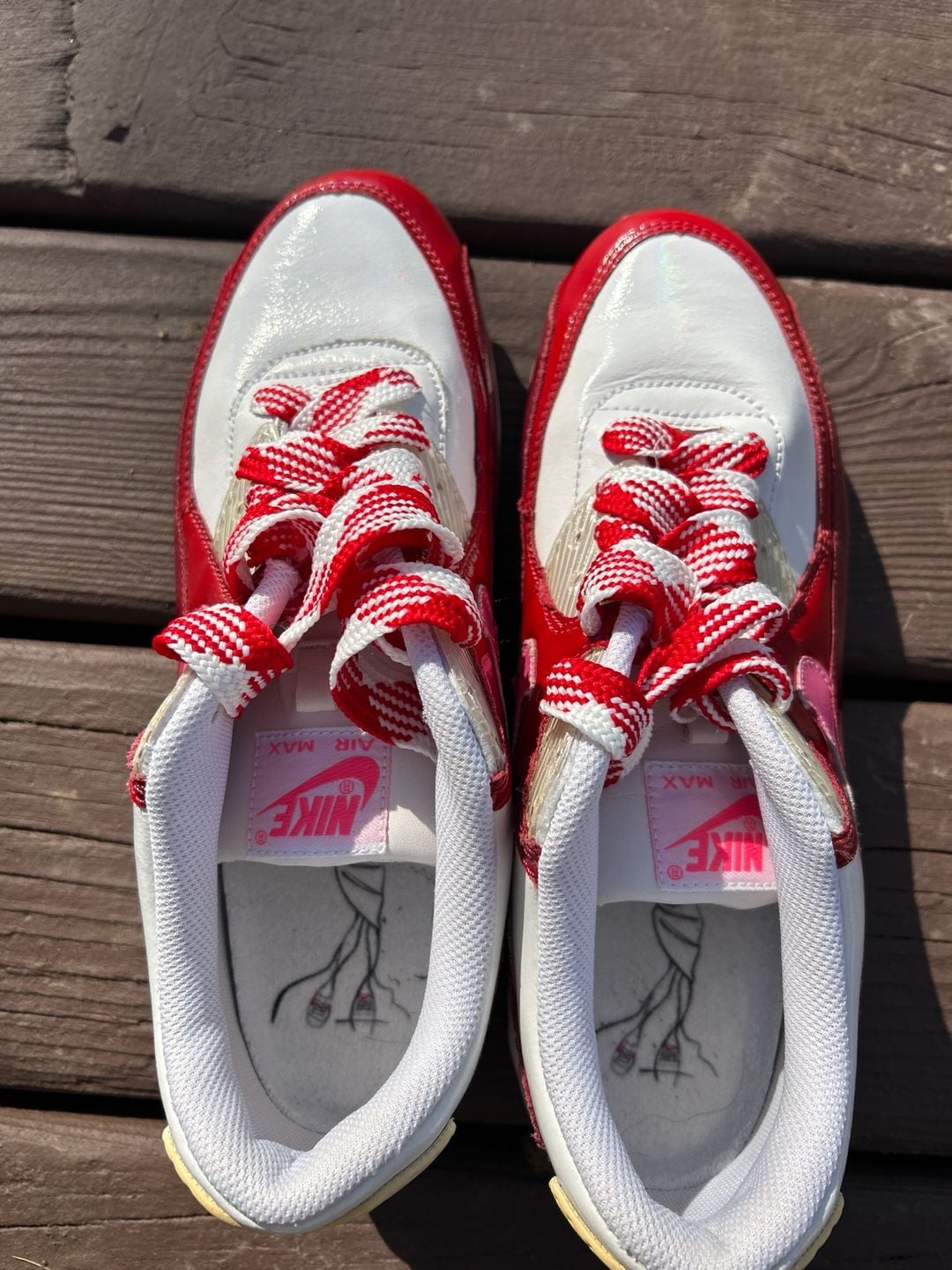 Nike Air Max 90 Valentine's Day 2007 (312052-167) White Red Pink 6