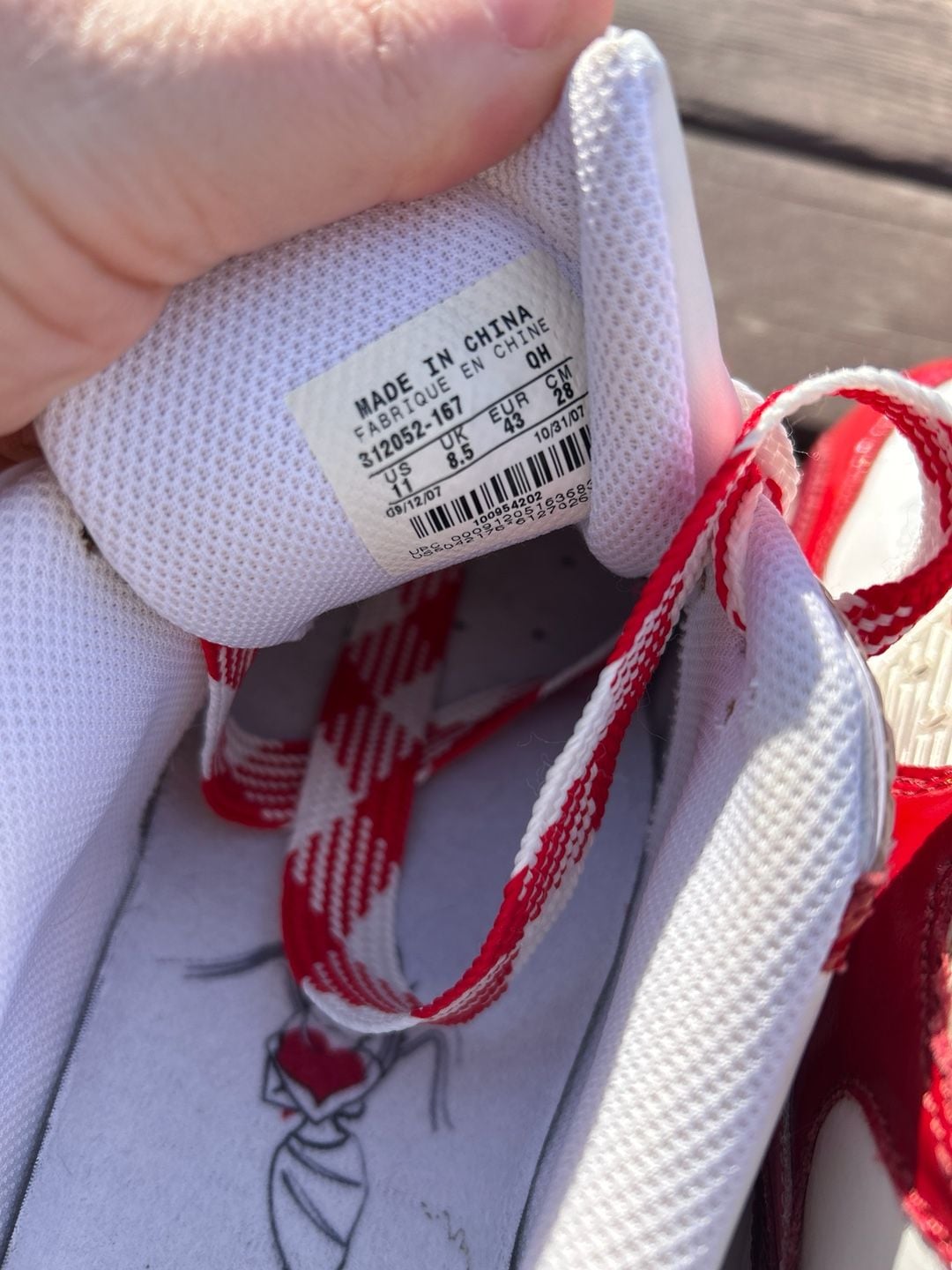 Nike Air Max 90 Valentine's Day 2007 (312052-167) White Red Pink 7