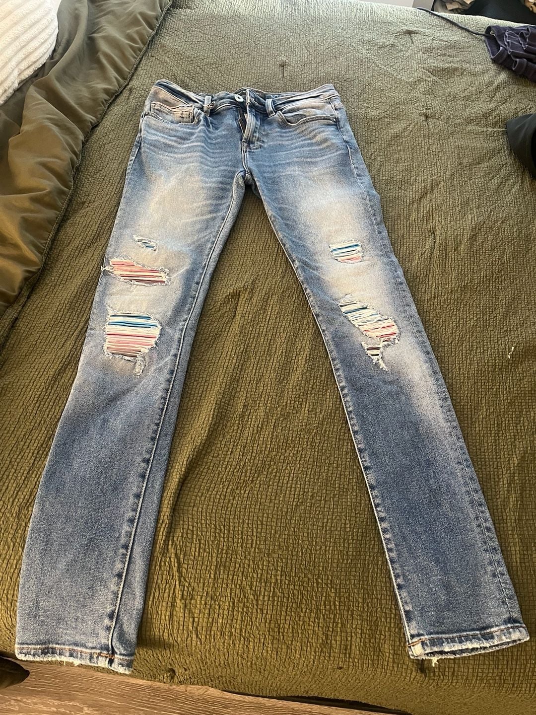 Cult of Individuality Punk Super Skinny Moto Jean with Detachable Leather Hip Bag 5