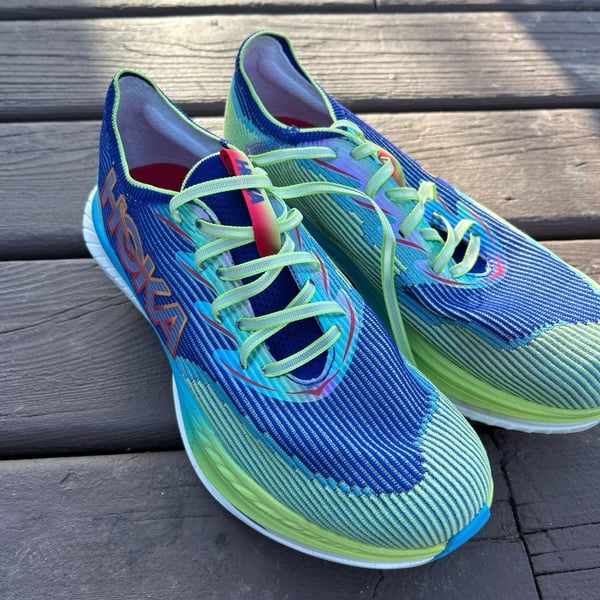 HOKA Cielo X1 Unisex Carbon Fiber Road Racing Shoes - Evening Sky / Lettuce