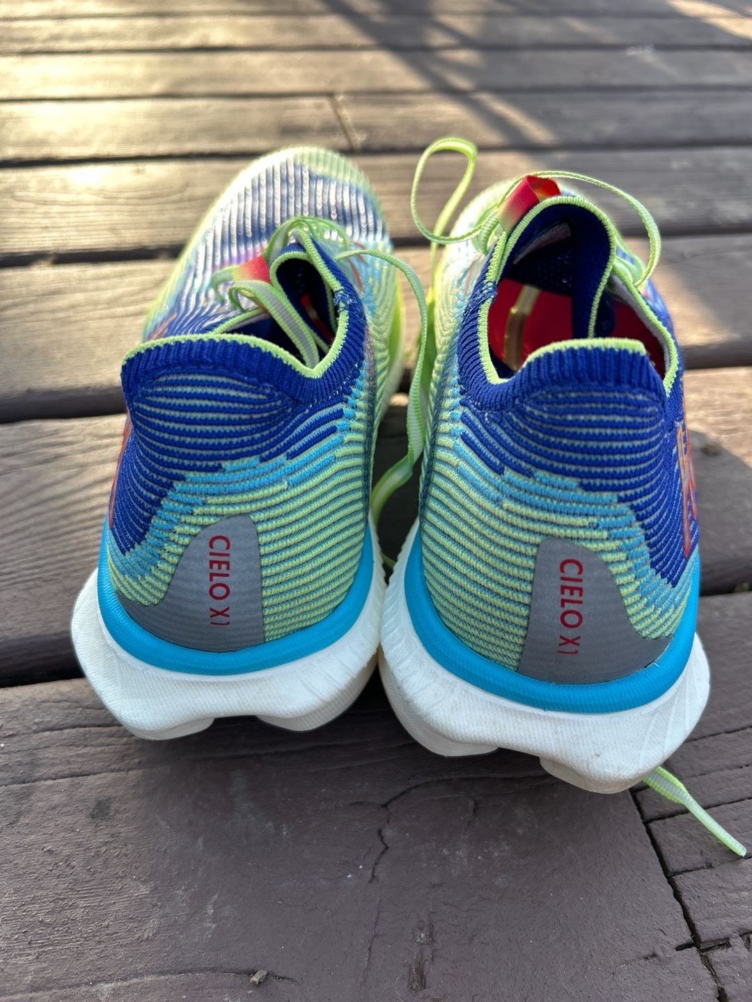 HOKA Cielo X1 Unisex Carbon Fiber Road Racing Shoes - Evening Sky / Lettuce 7