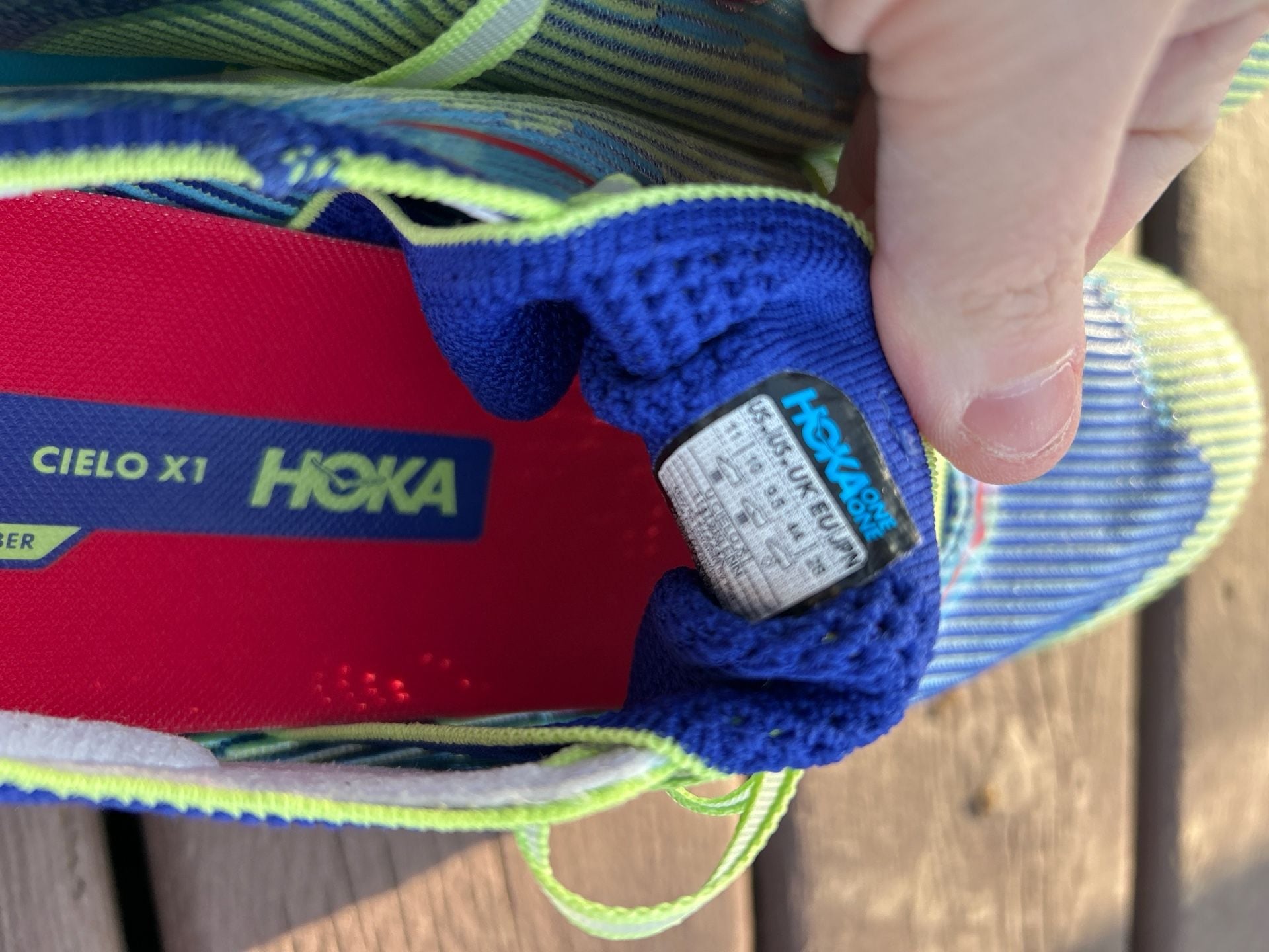 HOKA Cielo X1 Unisex Carbon Fiber Road Racing Shoes - Evening Sky / Lettuce 9