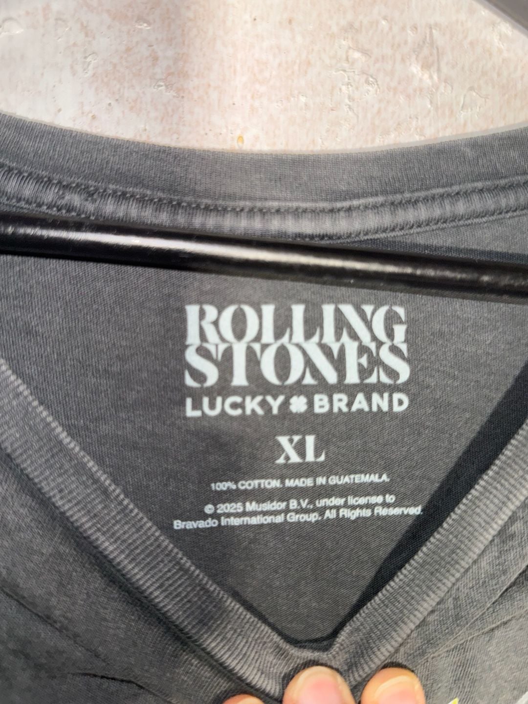 Lucky Brand Rolling Stones Hackney Diamonds Shatter Graphic T-Shirt XL 3