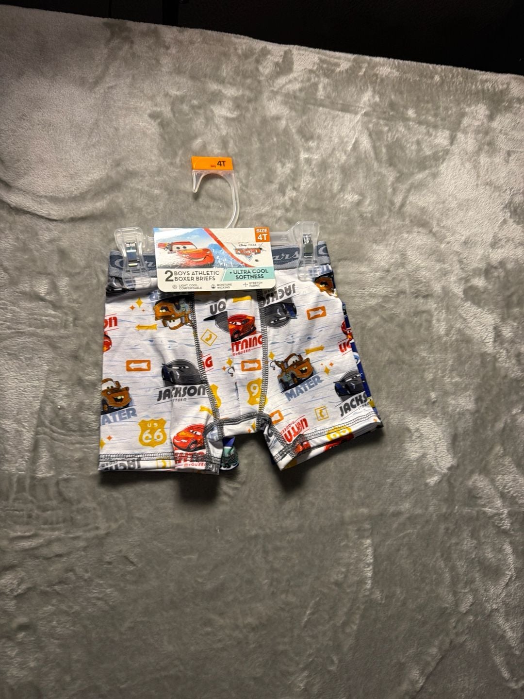 Disney Pixar Cars Boys' Athletic Boxer Briefs 2-Pack Size 4T 1