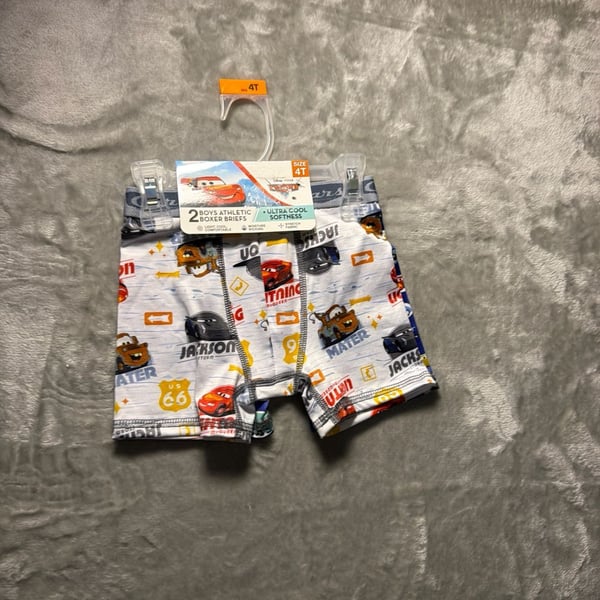 Disney Pixar Cars Boys' Athletic Boxer Briefs 2-Pack Size 4T