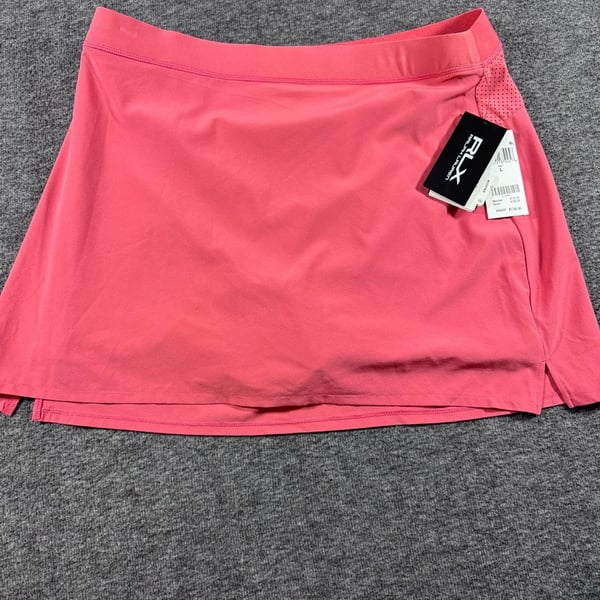NWT RLX Ralph Lauren Women's Maui Red Athletic Golf Skort