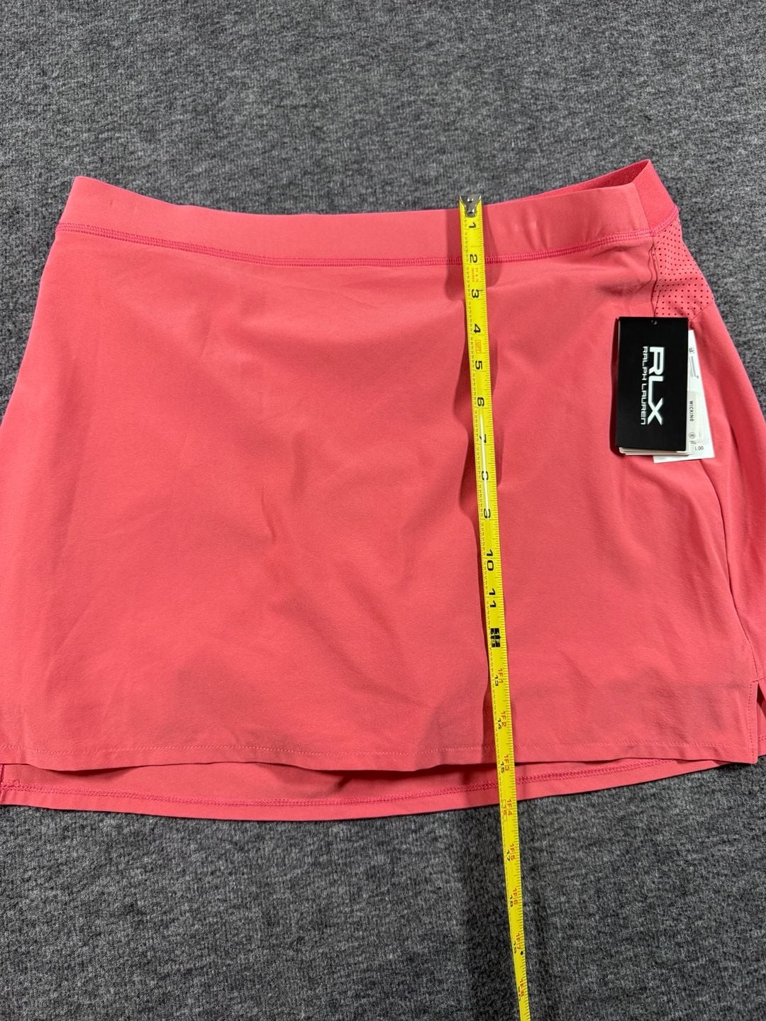 NWT RLX Ralph Lauren Women's Maui Red Athletic Golf Skort 4
