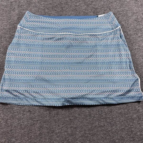 NWT PUMA Women's Blake Fair Isle Performance Golf Skirt - Blue