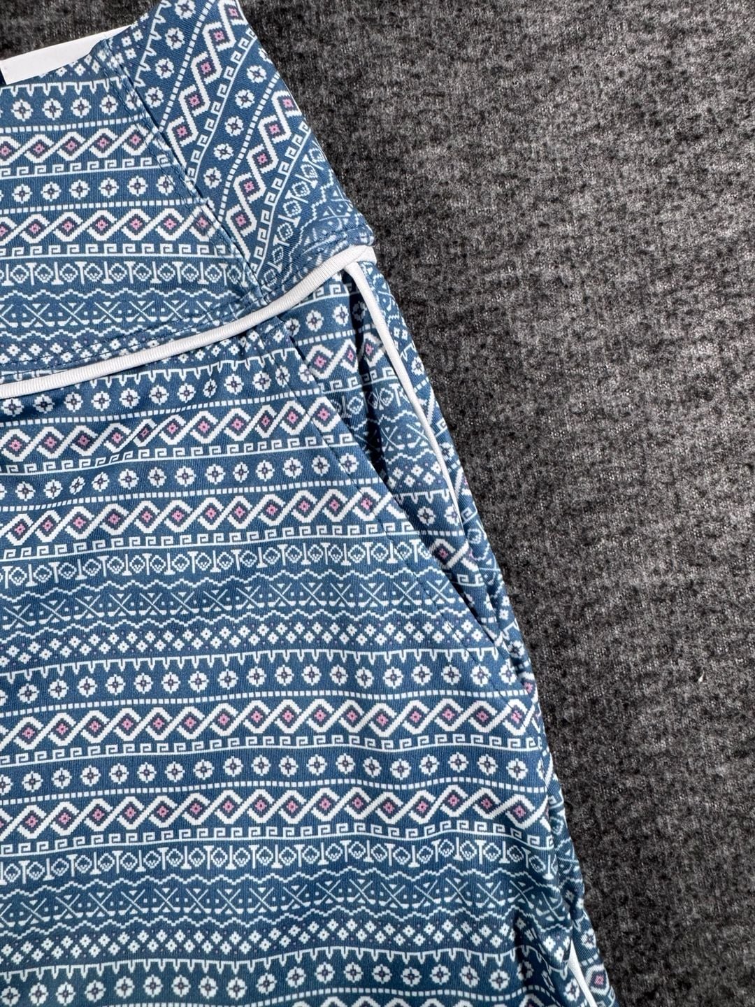 NWT PUMA Women's Blake Fair Isle Performance Golf Skirt - Blue 7
