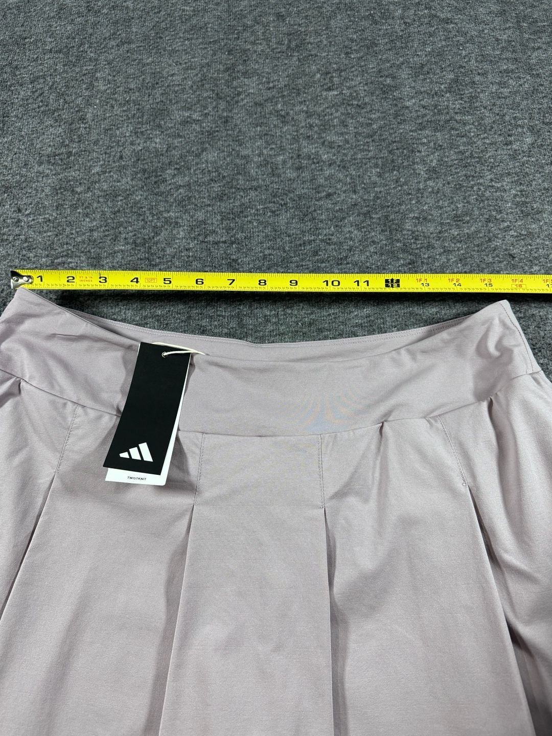 NWT adidas Women's Twistknit Ultimate365 Tour Pleated Golf Skort Fig Purple 4