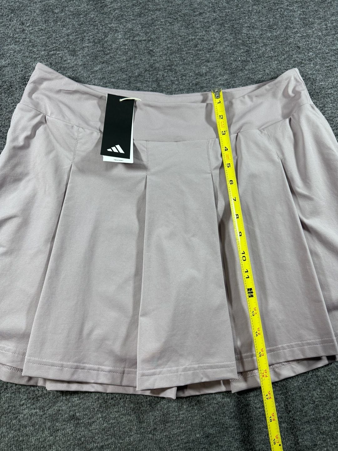 NWT adidas Women's Twistknit Ultimate365 Tour Pleated Golf Skort Fig Purple 5