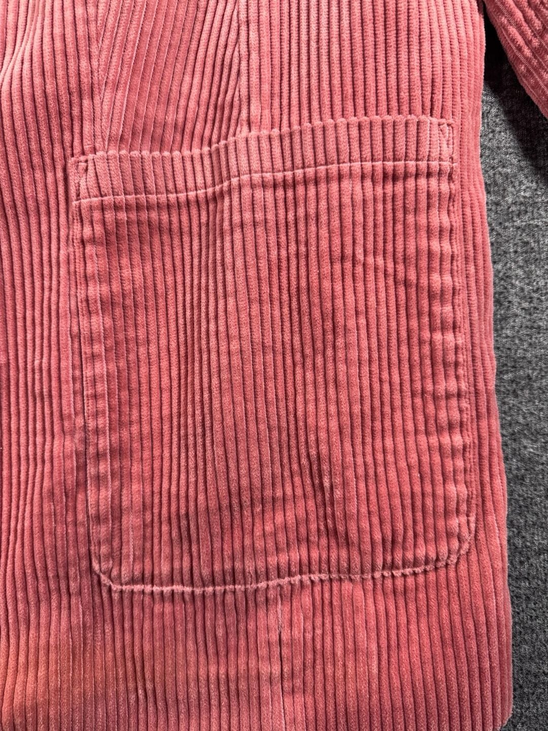 ELOQUII Women's Size 22 Coral Pink Wide Wale Corduroy Blazer Jacket 6
