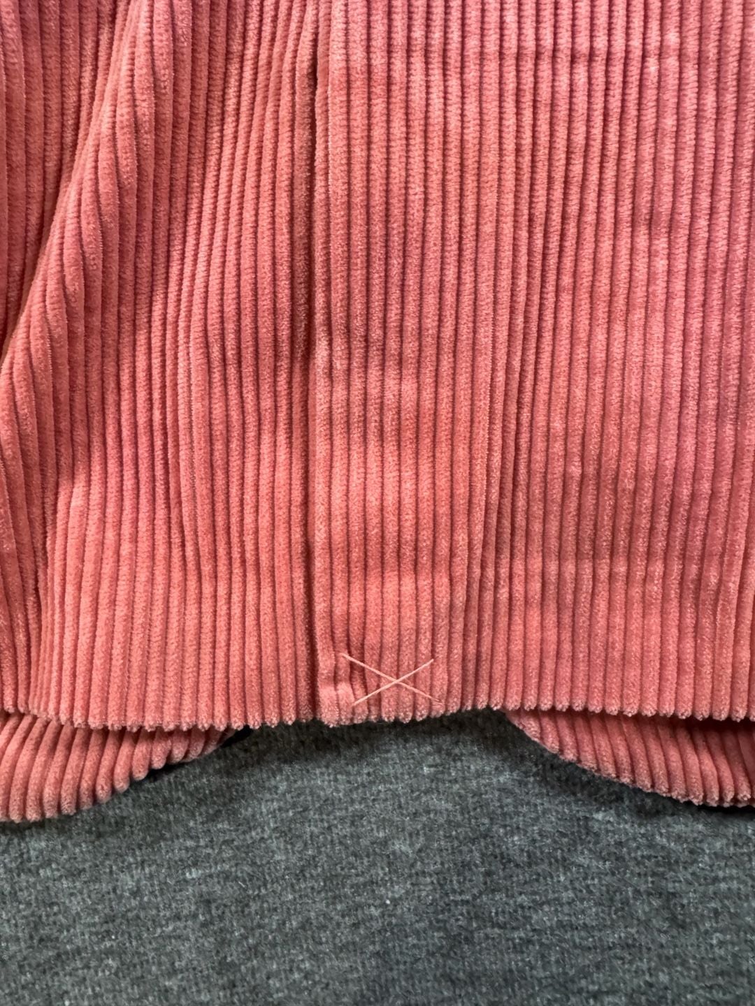 ELOQUII Women's Size 22 Coral Pink Wide Wale Corduroy Blazer Jacket 11