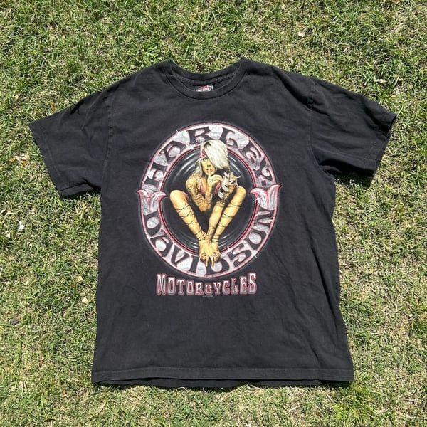 2015 Harley-Davidson Pin-Up Girl Graphic T-Shirt College Station Texas Large