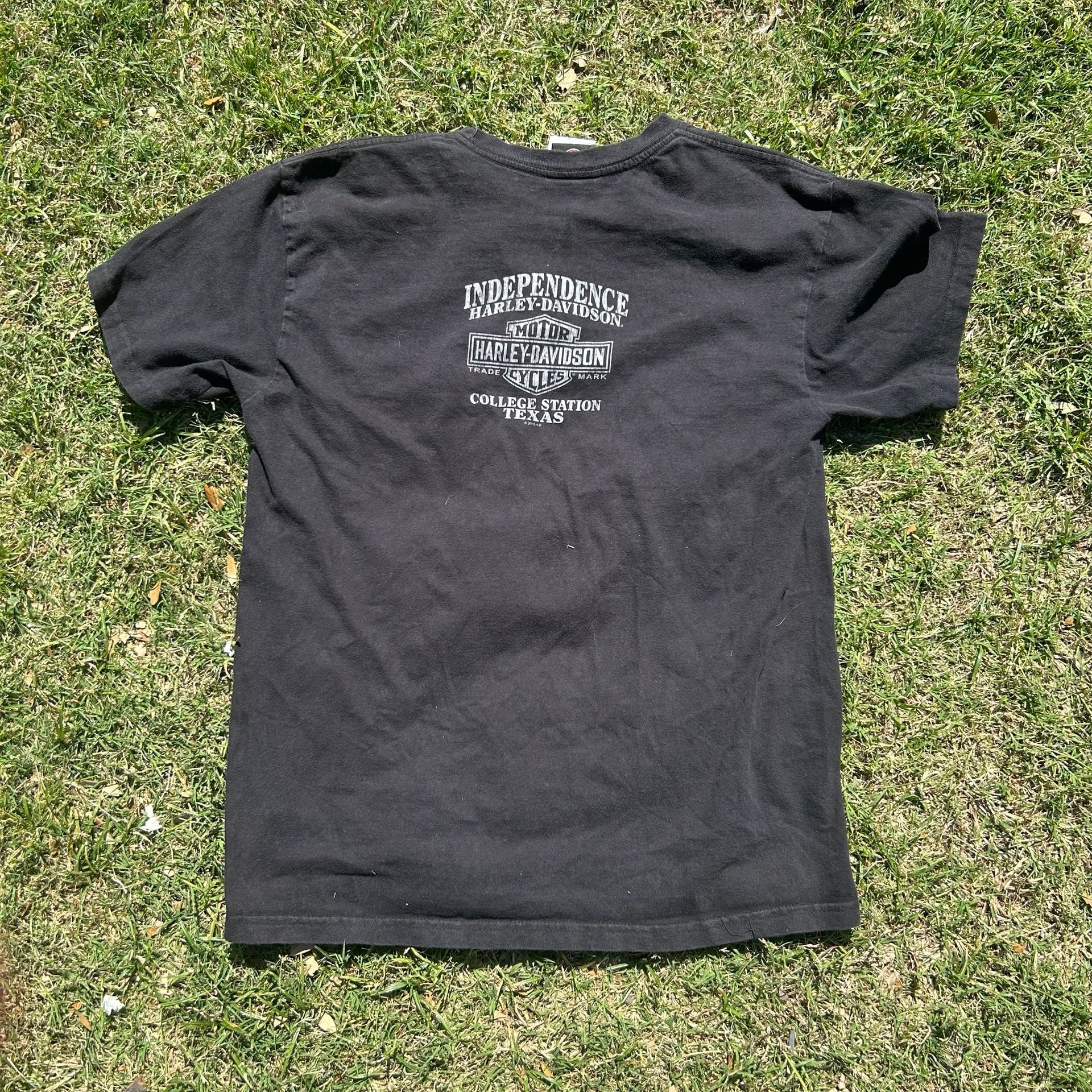 2015 Harley-Davidson Pin-Up Girl Graphic T-Shirt College Station Texas Large 2