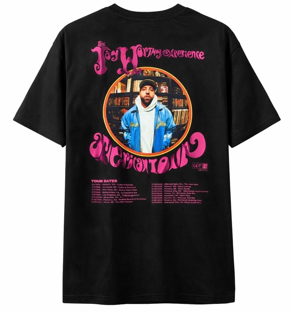 Jay Worthy Hip Hop US Tour T-Shirt Black Pro Club Tee 2
