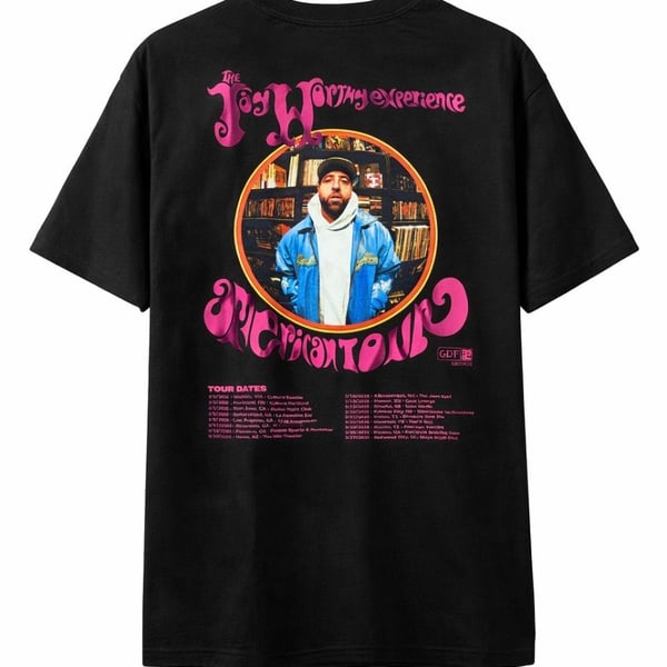 Jay Worthy Hip Hop US Tour T-Shirt Black Pro Club Tee