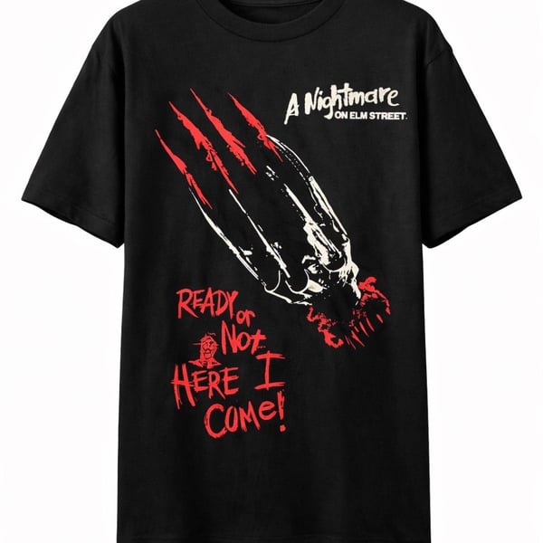 A Nightmare on Elm Street Freddy's Glove Ready or Not Graphic T-Shirt