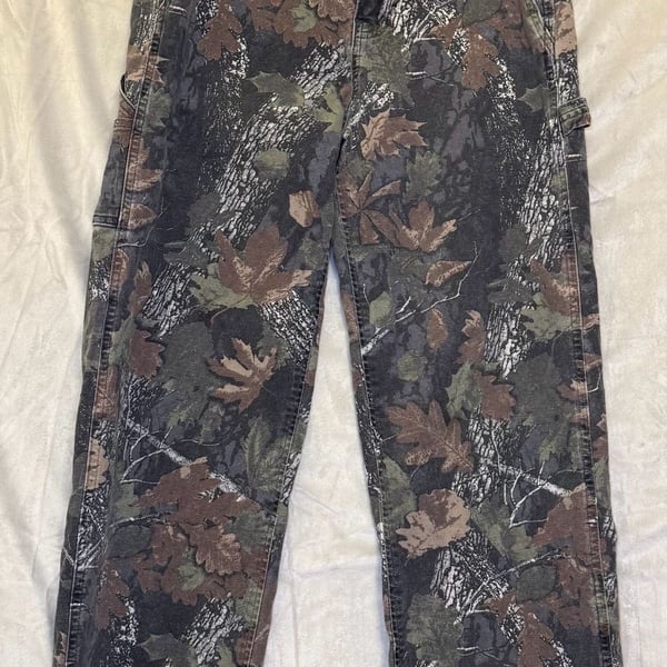 Abercrombie & Fitch Baggy Workwear Camo Carpenter Pants 28x28