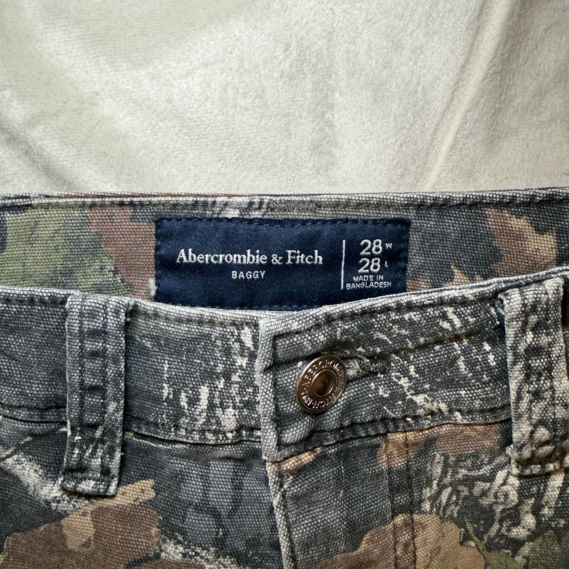 Abercrombie & Fitch Baggy Workwear Camo Carpenter Pants 28x28 3