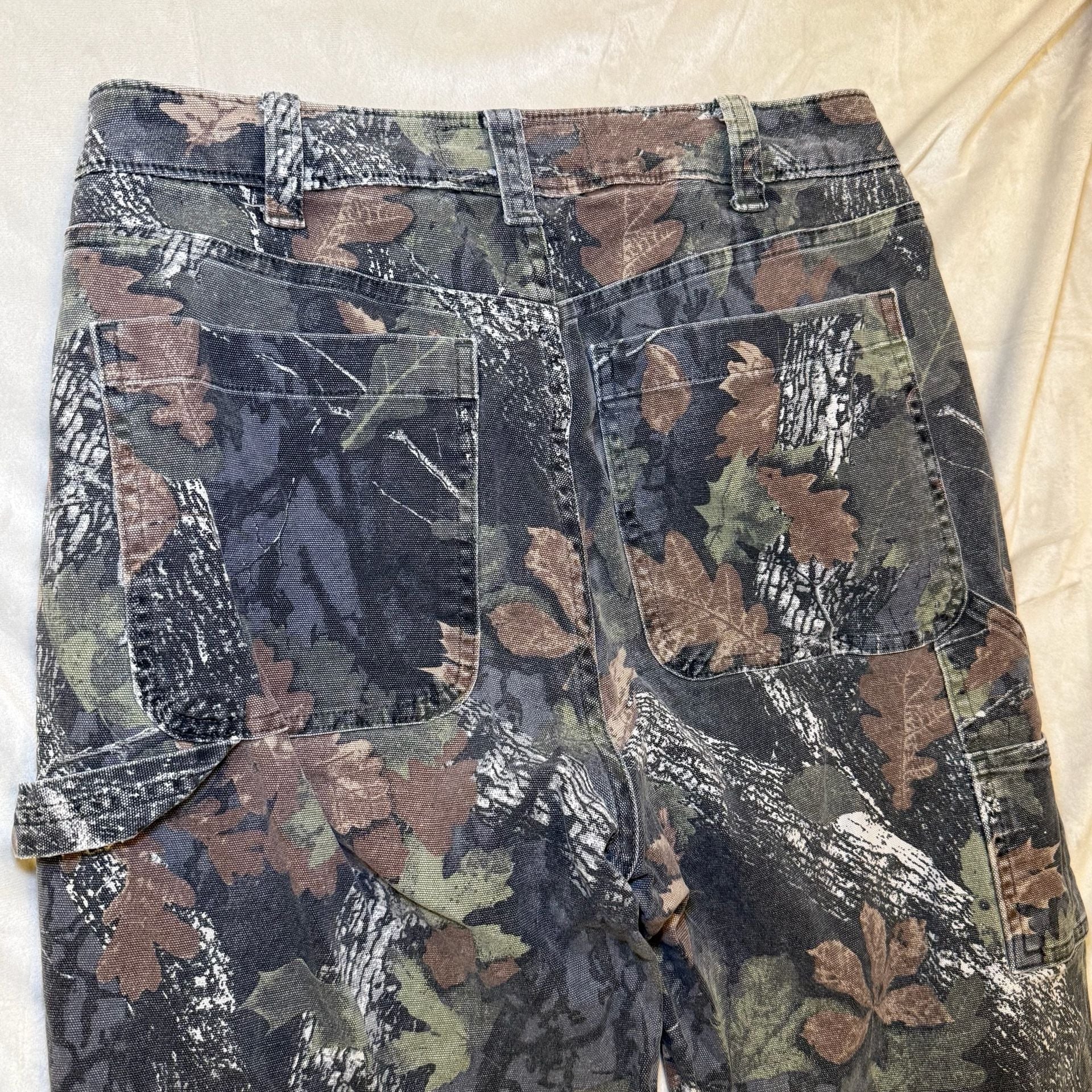 Abercrombie & Fitch Baggy Workwear Camo Carpenter Pants 28x28 6