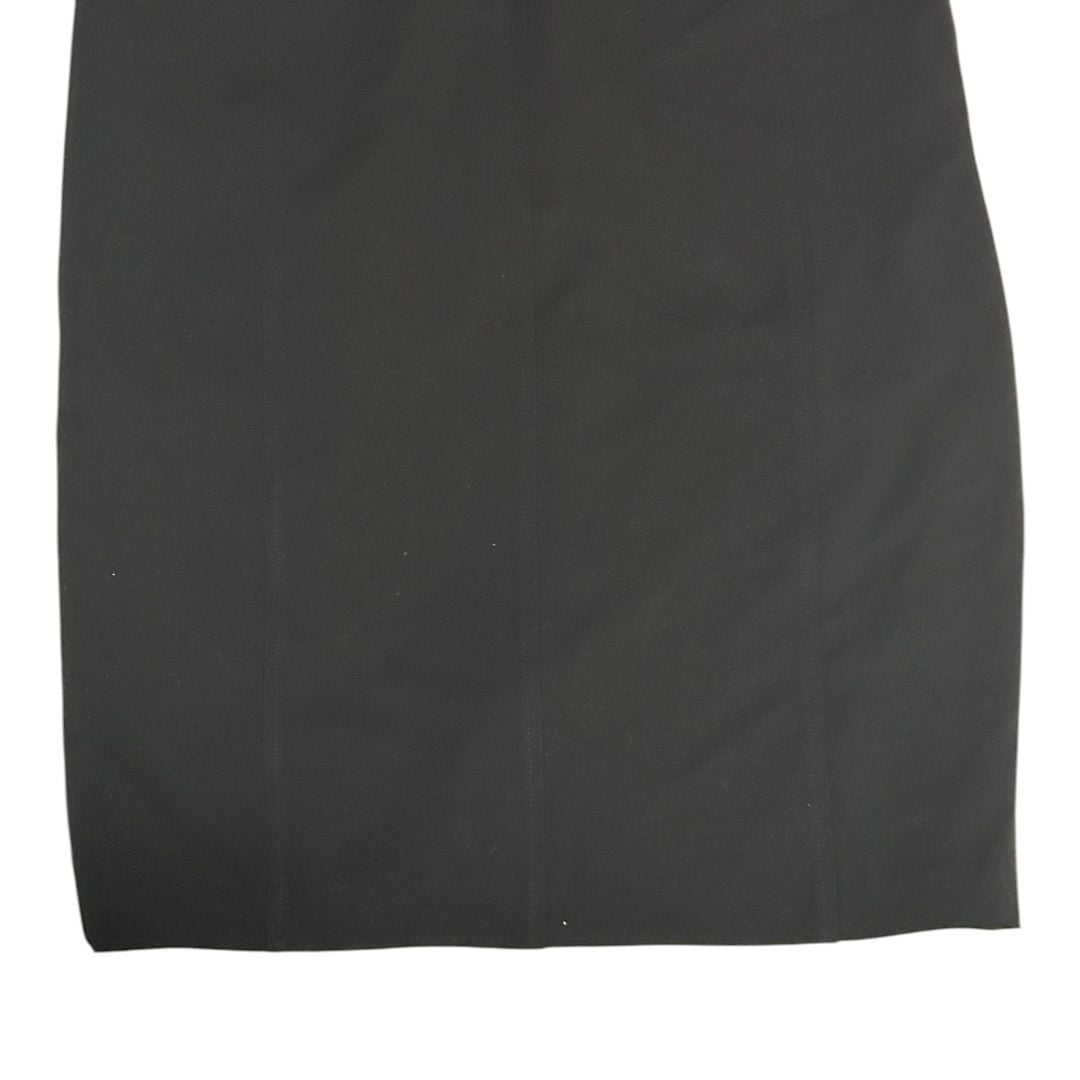 💟Worthington Black High Waisted Pencil Skirt with Black Buckle Detail Size 8 5