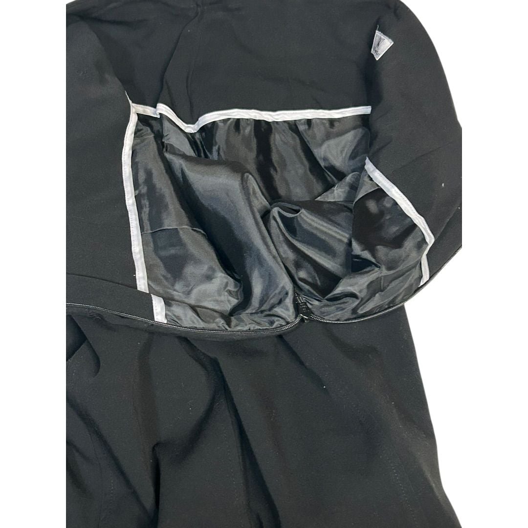 💟Worthington Black High Waisted Pencil Skirt with Black Buckle Detail Size 8 10