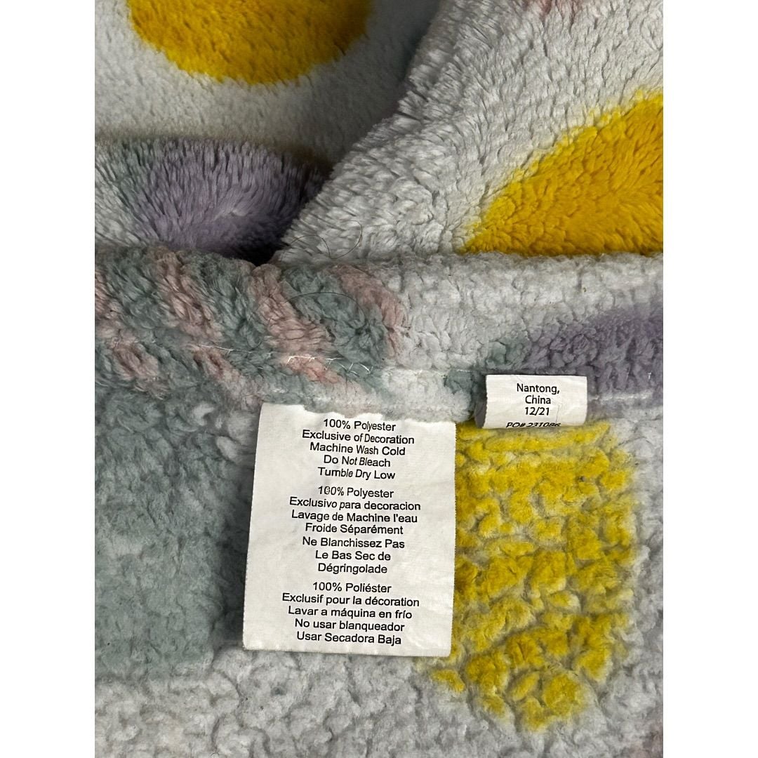 💟Modern Baby Gray Bunny Plush Teether and Easter Egg Blanket Set🐣 4