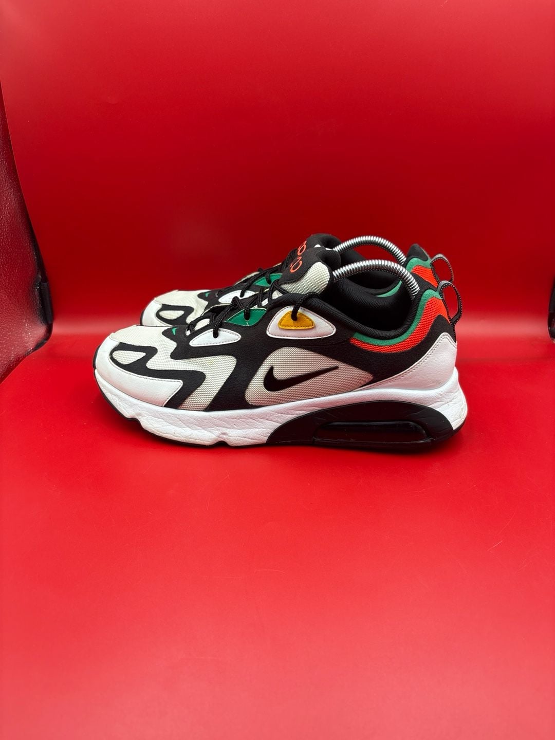 Nike Air Max 200 Rasta White/Black-Bright Crimson (AQ2568-101) 2