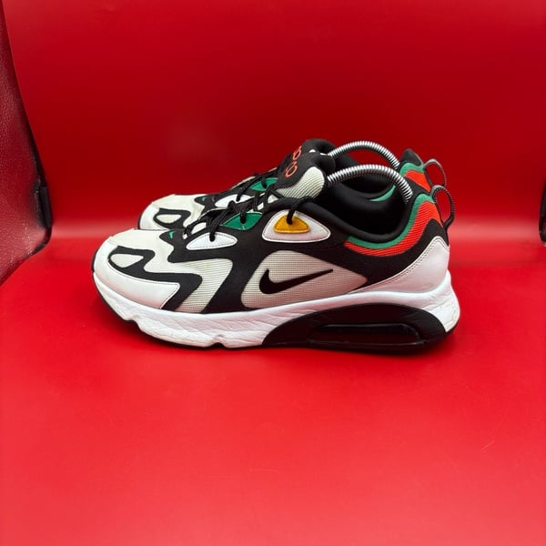 Nike Air Max 200 Rasta White/Black-Bright Crimson (AQ2568-101)