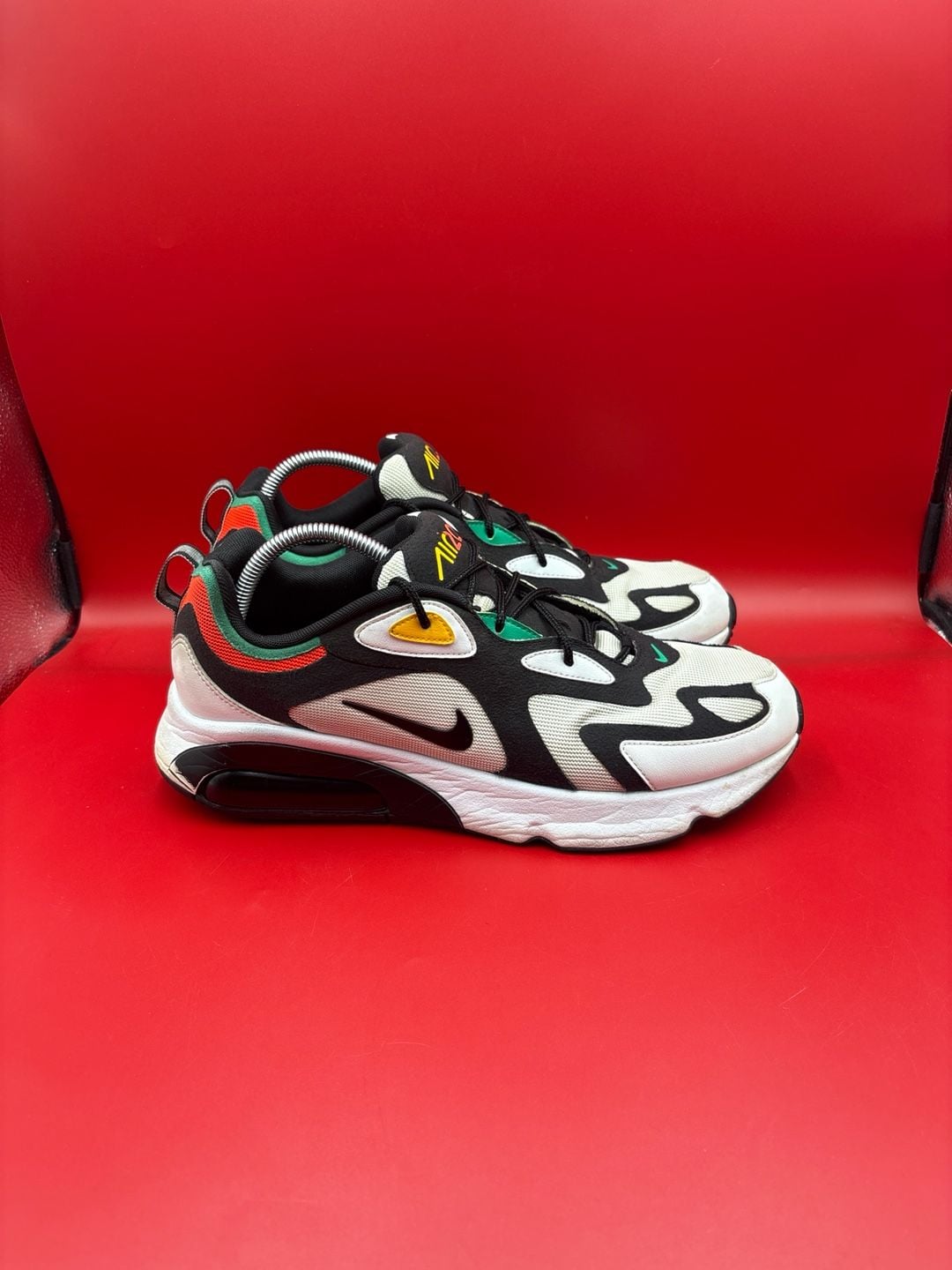 Nike Air Max 200 Rasta White/Black-Bright Crimson (AQ2568-101) 4