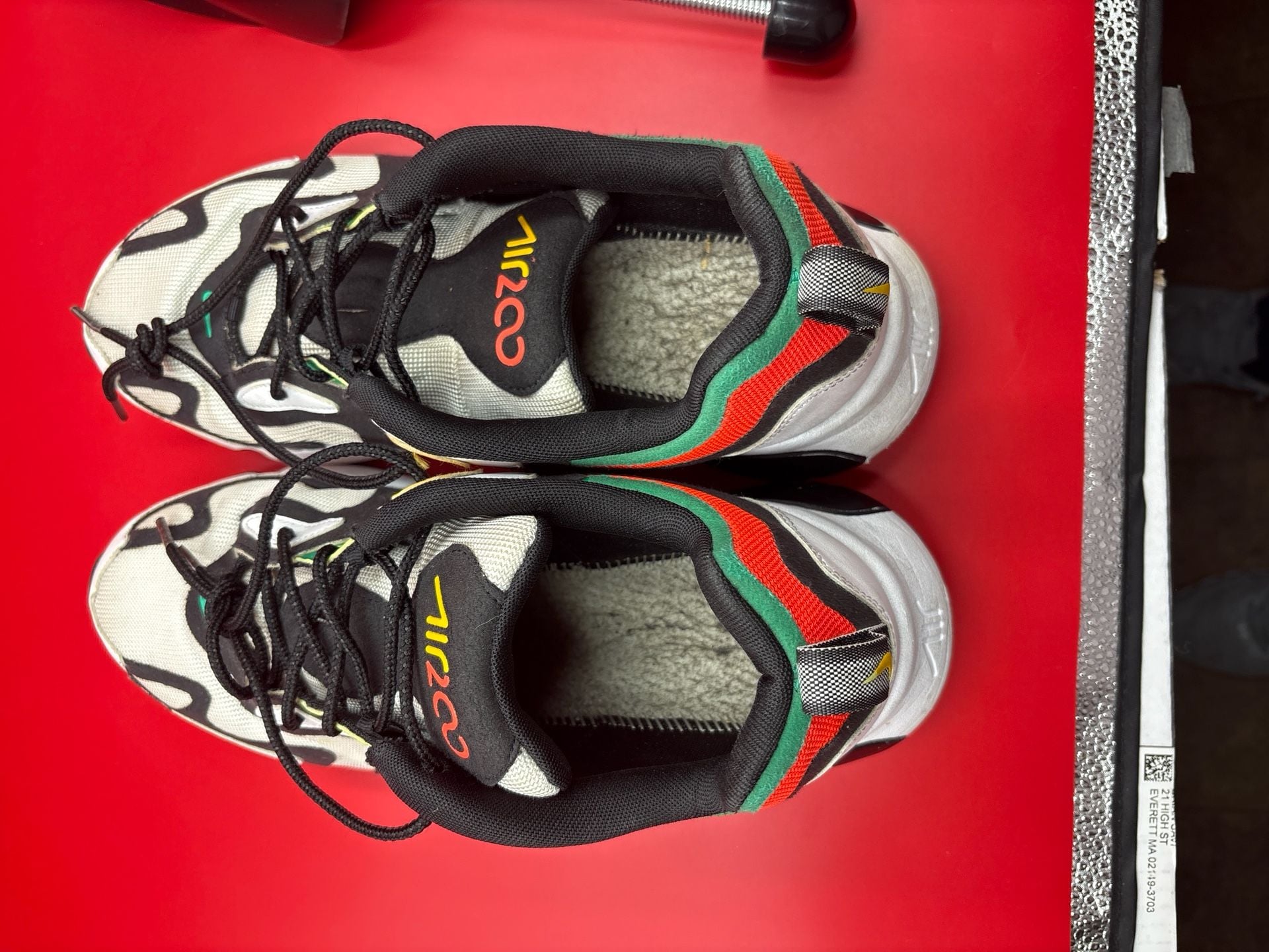 Nike Air Max 200 Rasta White/Black-Bright Crimson (AQ2568-101) 9