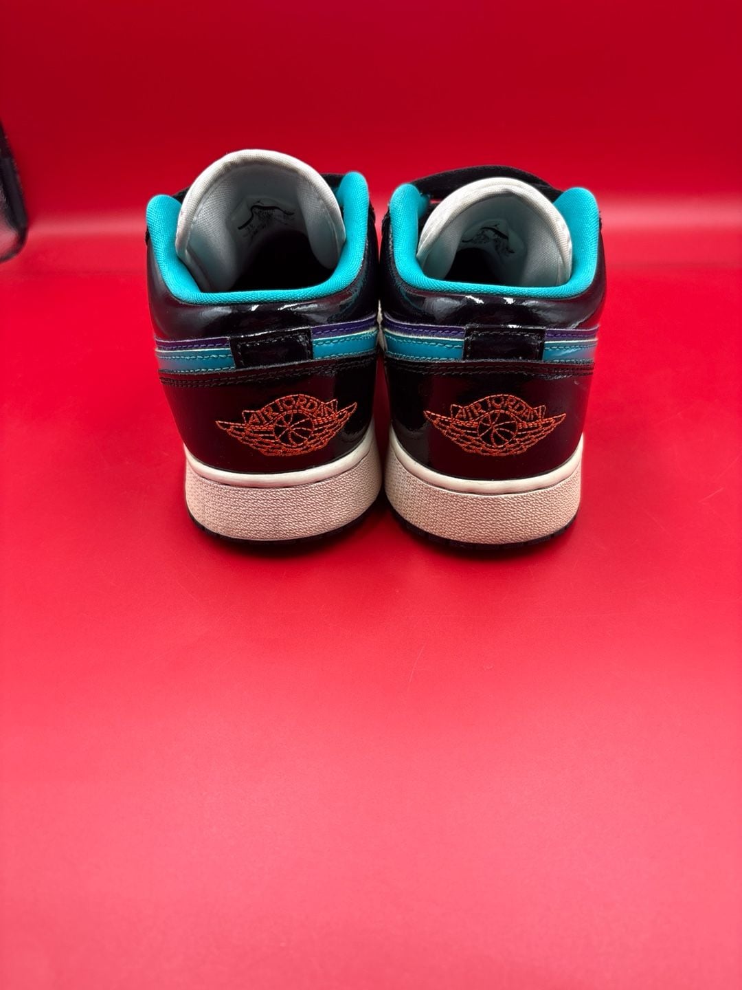 Air Jordan 1 Low GS Black Court Purple Turbo Green 553560-035 5