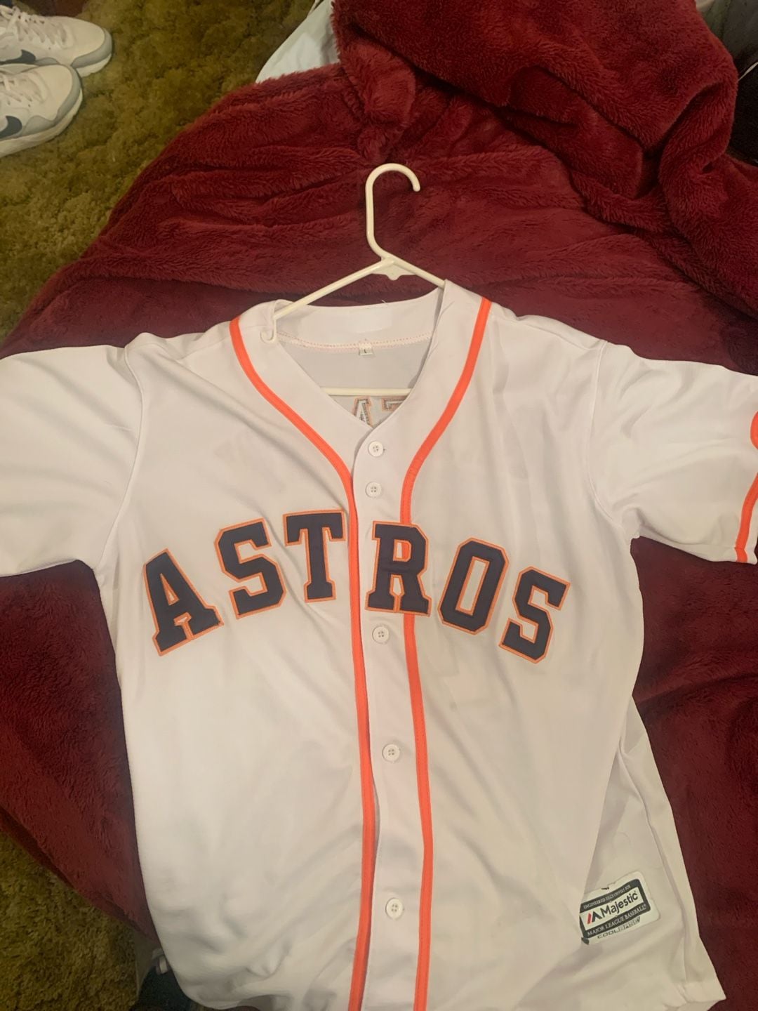 Alex Bregman Houston Astros Majestic White Home Cool Base Player Jersey - Size Large 3