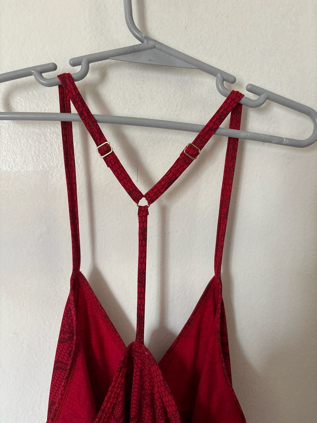 Lunachi Fashion Red Floral Lace Print Chemise lingerie 6