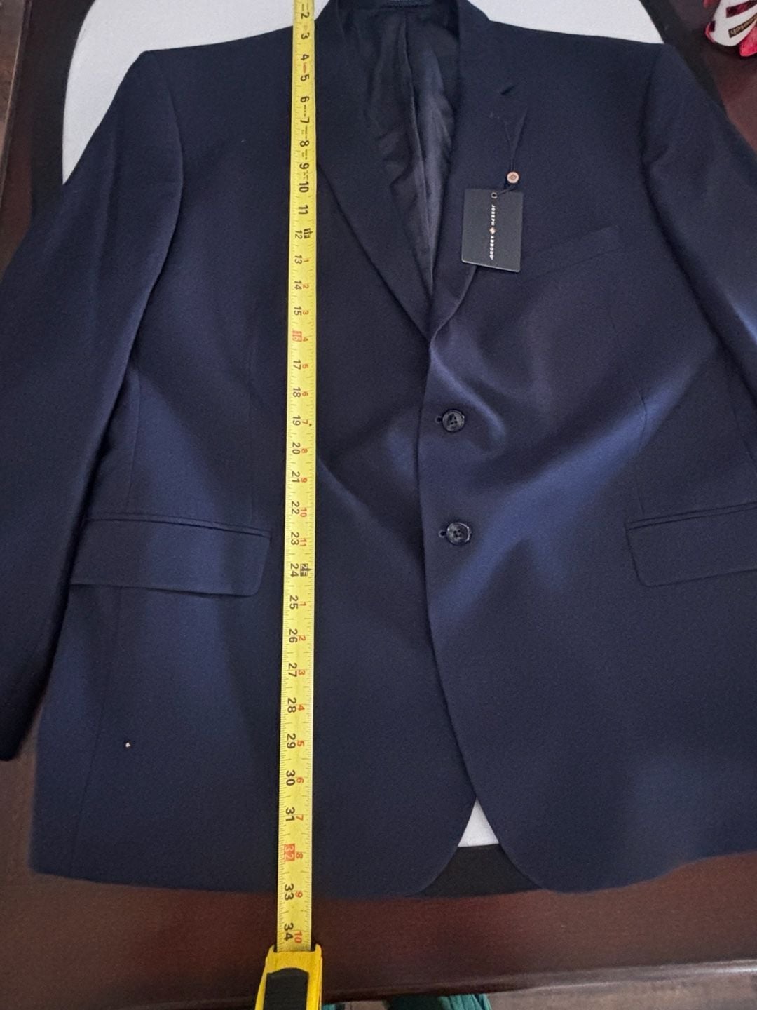Joseph Abboud Classic Fit Stretch Separates Navy Blue Wool Blend Suit 7