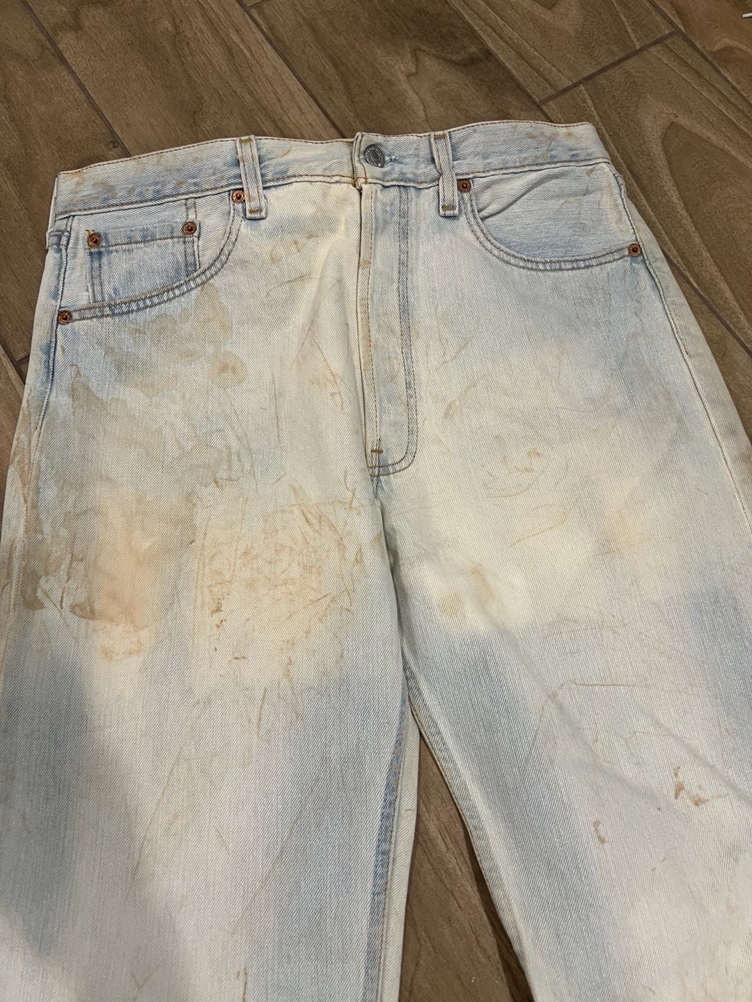 NWT Vintage 1994 Levi's 501 Original Button Fly Jeans Deadstock Irregular 34x32 Made in USA 7