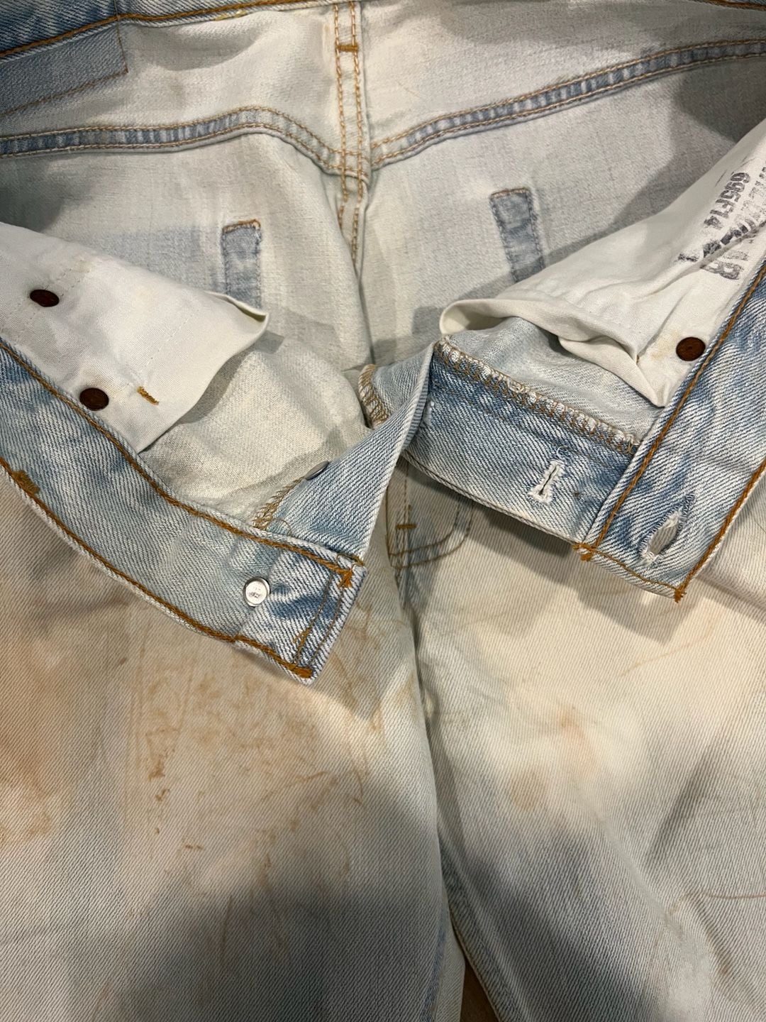 NWT Vintage 1994 Levi's 501 Original Button Fly Jeans Deadstock Irregular 34x32 Made in USA 8