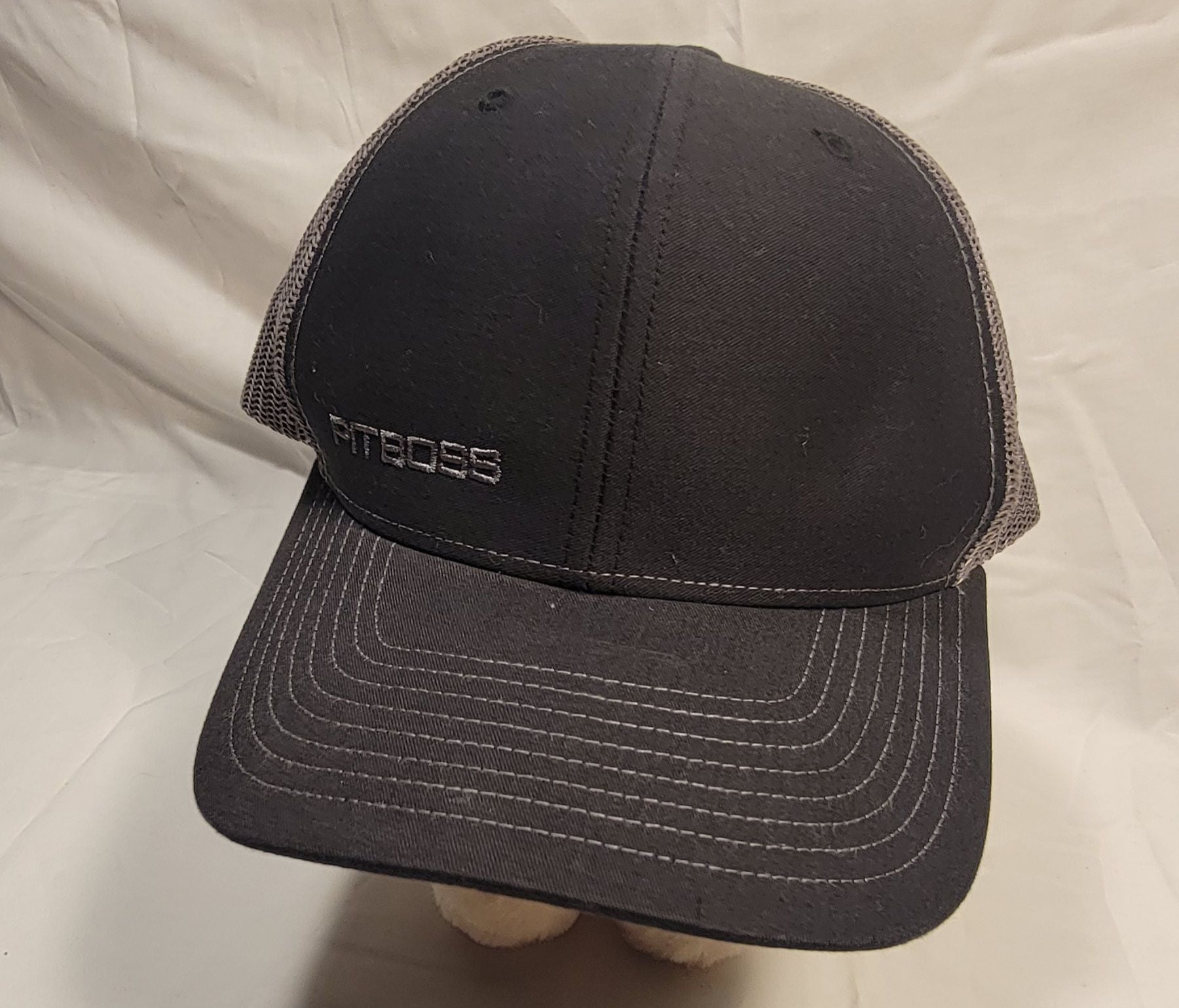 Pit Boss Black and Grey Richardson Style 112 Trucker Snapback Hat 4