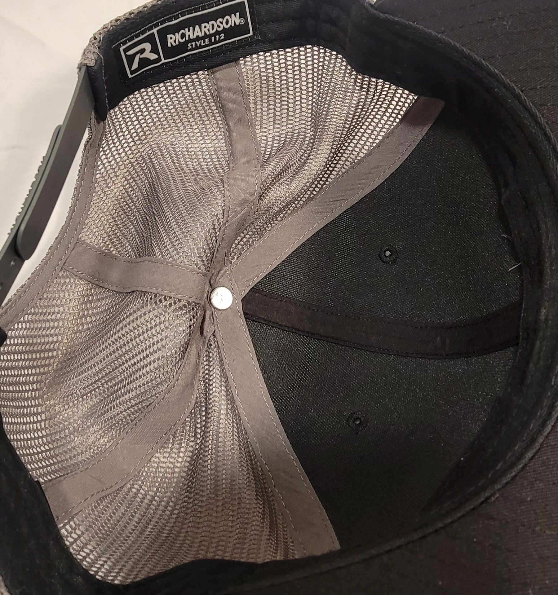 Pit Boss Black and Grey Richardson Style 112 Trucker Snapback Hat 8