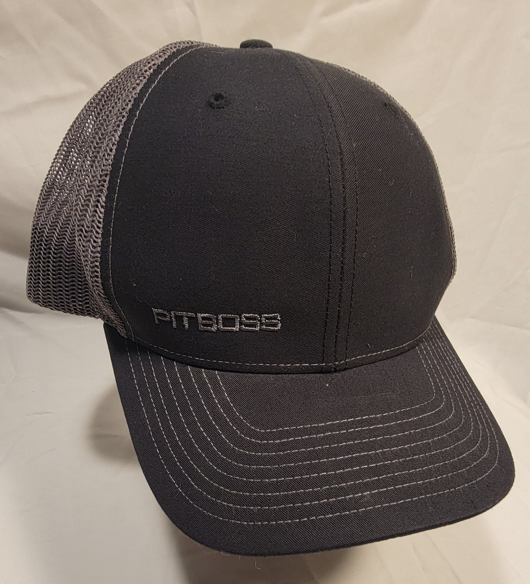 Pit Boss Black and Grey Richardson Style 112 Trucker Snapback Hat 11