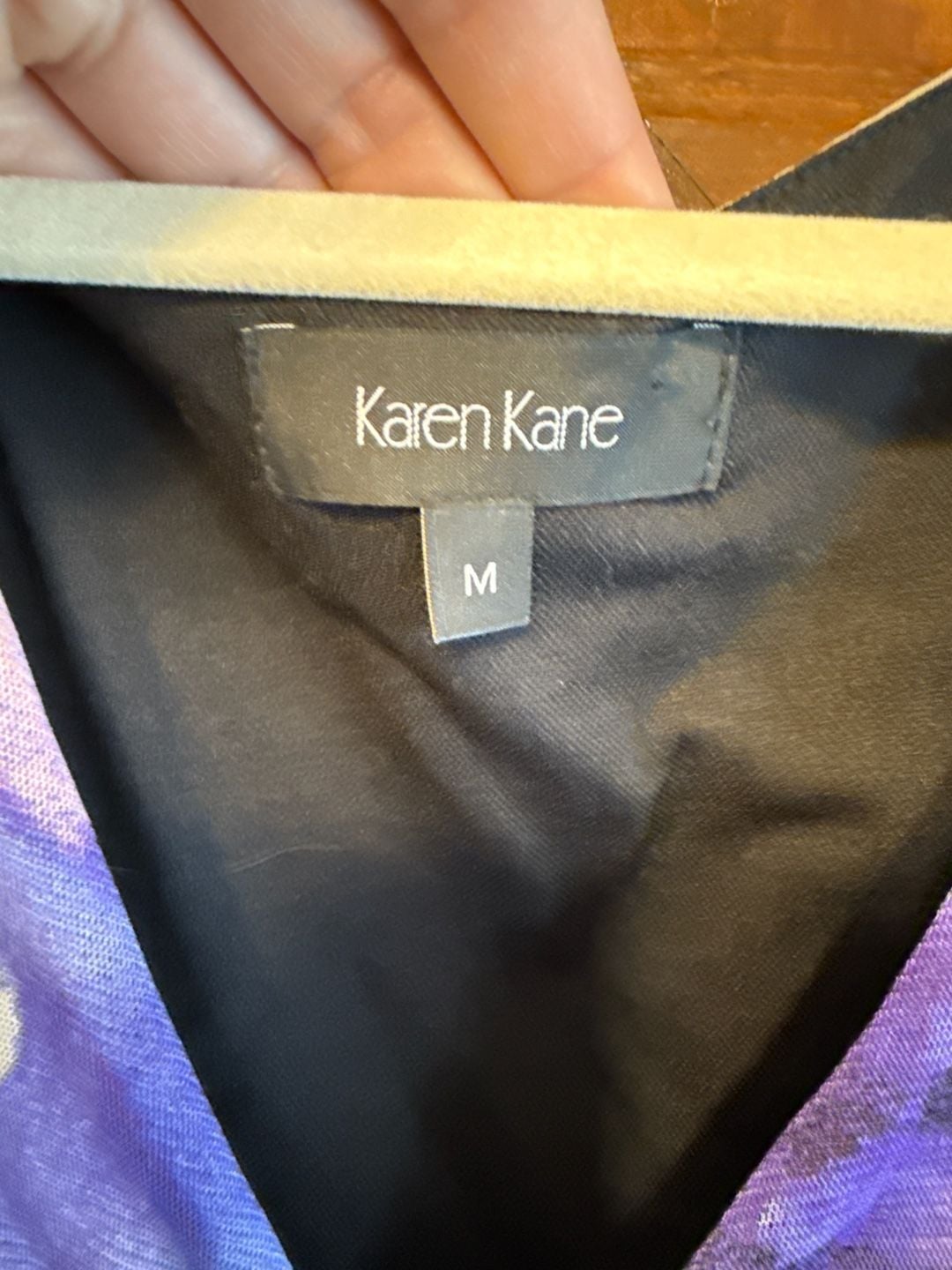 Karen Kane Tropical Splash Cascade Dress in Purple Multi 5
