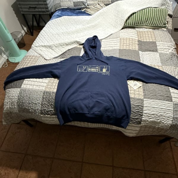 ComfortWash Gateway National Recreation Area Navy Blue Graphic Hoodie