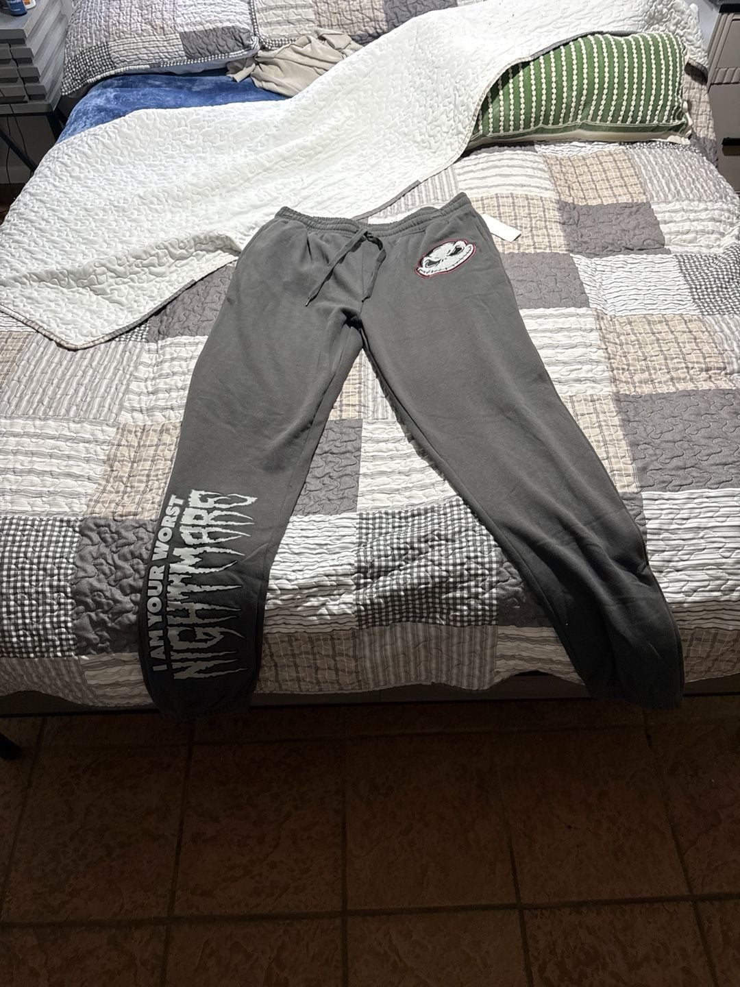The Nightmare Before Christmas Jack Skellington "I Am Your Worst Nightmare" Jogger Sweatpants 2