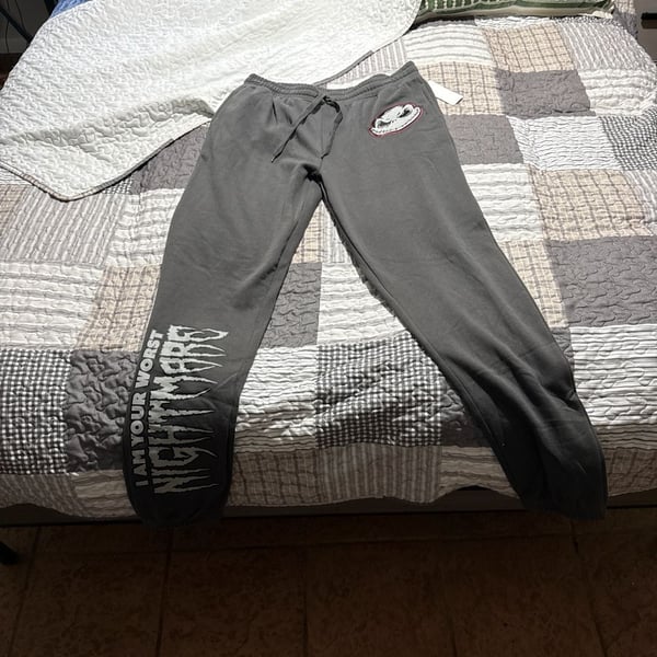 The Nightmare Before Christmas Jack Skellington "I Am Your Worst Nightmare" Jogger Sweatpants