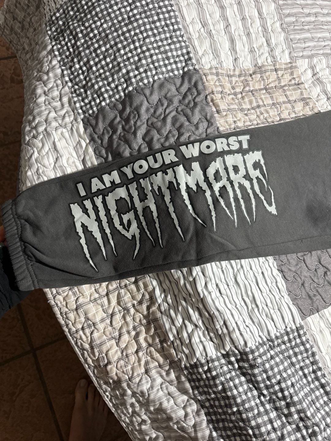 The Nightmare Before Christmas Jack Skellington "I Am Your Worst Nightmare" Jogger Sweatpants 3