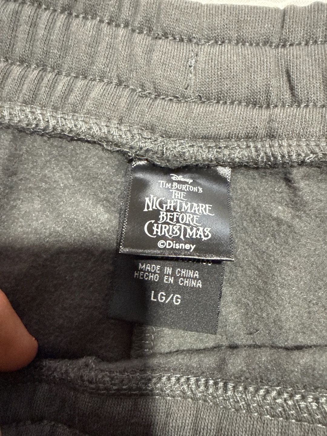 The Nightmare Before Christmas Jack Skellington "I Am Your Worst Nightmare" Jogger Sweatpants 5
