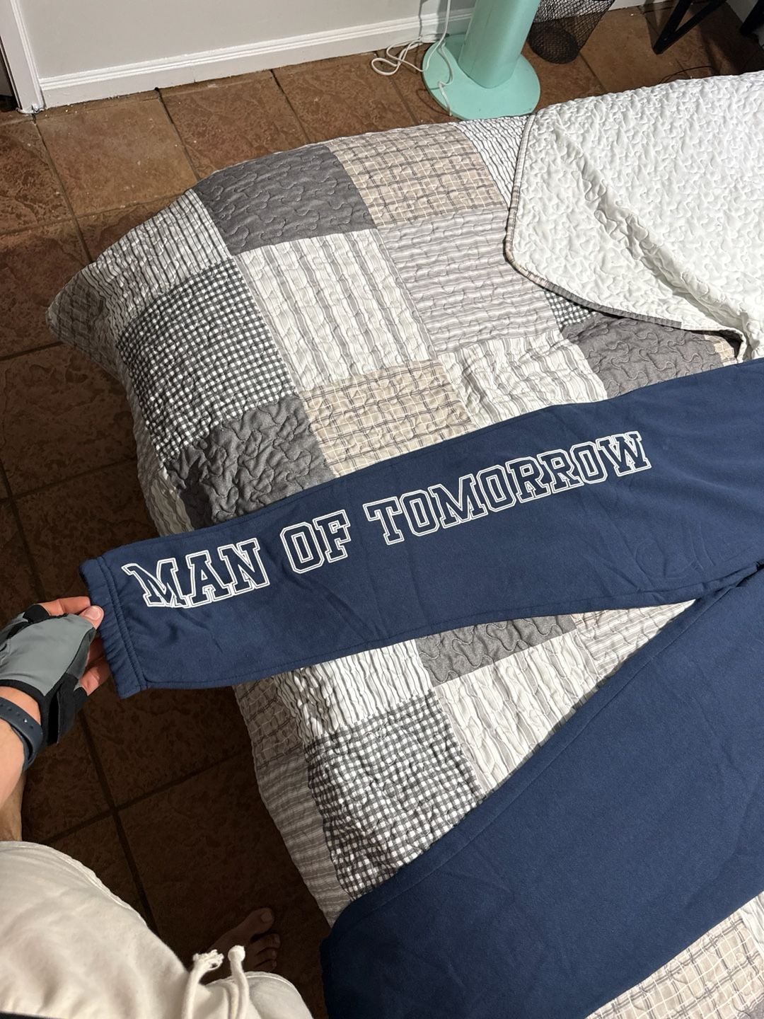 DC Comics Superman 'Man of Tomorrow' Navy Blue Sleep Pajama Lounge Pants 2